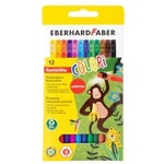 Eberhard Faber Цветни моливи с гума 12 цвята
