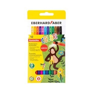 Eberhard Faber Цветни моливи с гума 12 цвята