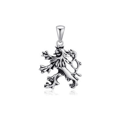 NUBIS® Stříbrný přívěšek Český lev NB-4395