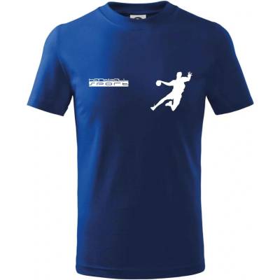 Handball Sport tričko dětské bavlněné Královská modrá