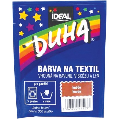 Duha farba na textil číslo 23 hnedá 15 g