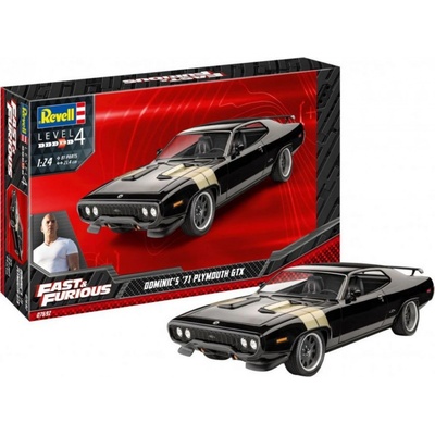 Revell Plastic ModelKit auto 07692 Fast & Furious Dominics 1971 Plymouth GTX 18-07692 1:24