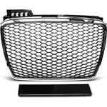  Решетка без емблема за Audi A4 B7 (2004-2007) - RS Look с хром рамка (GRAU22)