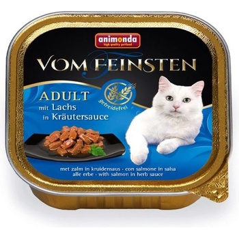 Animonda Cat Vom Feinsten за възрастни котки NoGrain Сьомга в сос от билки 100 г