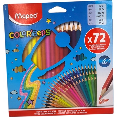 Maped Color' Peps 72 farieb (82072