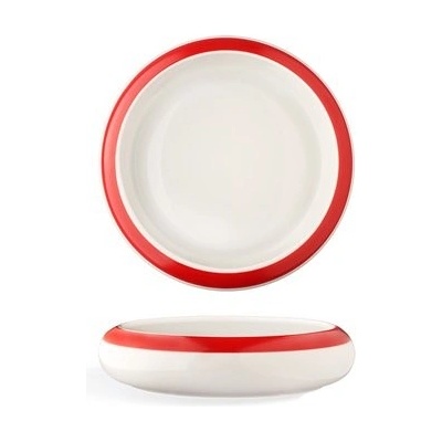 Hluboký talíř červený průměr 17 cm 100031672