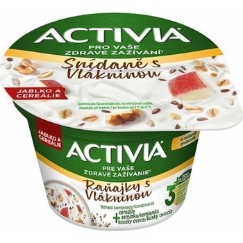 Activia Raňajky s vlákninou Jablko 170 g