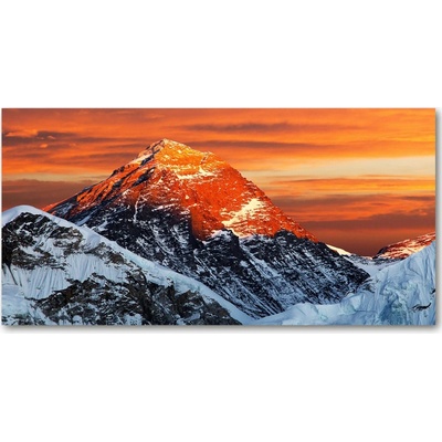 Foto obraz sklo tvrzené vrchol Everest 100x50 cm