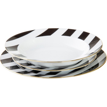 La Mania Home Съдове за хранене за 1 човек Stripes 3 части (5905549404430)