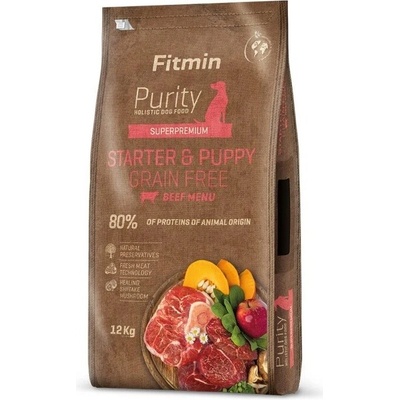 Fitmin Purity Puppy & Starter Grain Free beef 2 x 12 kg