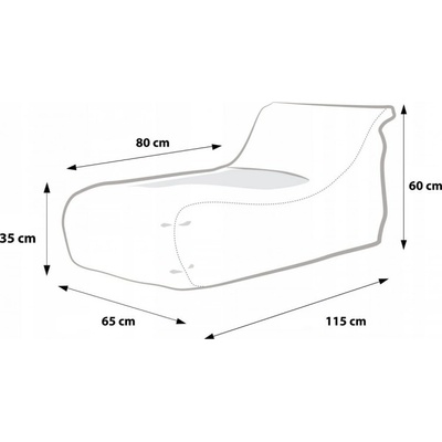 Ecopuf EF8031 Sedací vak ECOPUF - MASTER - OUTDOOR polyester M14