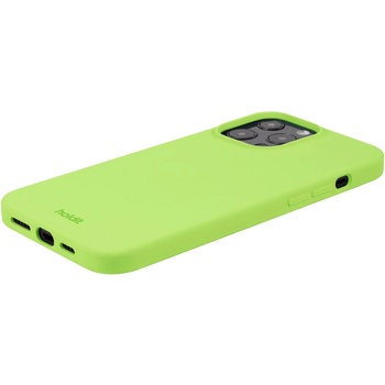 Holdit Гръб Holdit Silicone Case за iPhone13 Pro Max - Acid Green (7330985157530)