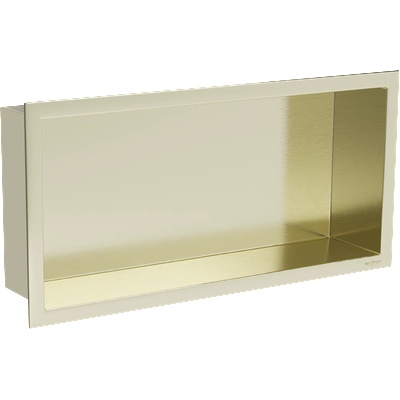 Mexen X-Wall-R нишева лавица с фланец 45 x 20 см, златна четкана - 1950452010 (1950452010)