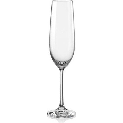 Crystalex CZ SKLENICE NA ŠAMPAŇSKÉ BOHEMIA VIOLA 6 x 190 ml