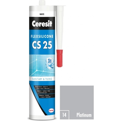 Ceresit CS 25 silikon sanitární - 280 ml platinum