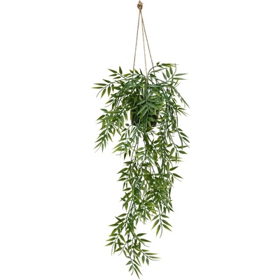 Atmosphera Závěsný bambus v květináči LIORA, 67 cm zelený