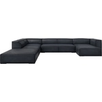 Windsor & Co Тъмносин кожен ъглов диван (ляв ъгъл) Madame - Windsor & Co Sofas (WIN_UL_71_F1_MADAME4)