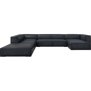 Windsor & Co Тъмносин кожен ъглов диван (ляв ъгъл) Madame - Windsor & Co Sofas (WIN_UL_71_F1_MADAME4)