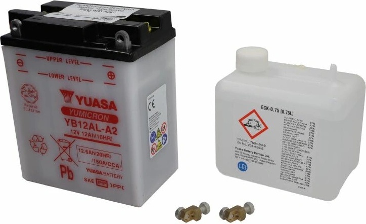 Yuasa YB12AL-A2 12V 12Ah Battery For Aprilia Atlantic 250 2003-2004 – Acid Included