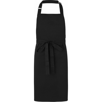 Neutral Kuchyňská keprová zástěra z organické bavlny 90x90cm Černá NE92021