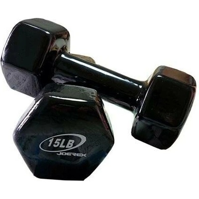 Joerex Pogumované činky 2 x 7 kg 2 ks
