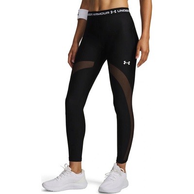 Dámské legíny Under Armour HeatGear Mesh Legging Ultimate Black/White – Hledejceny.cz