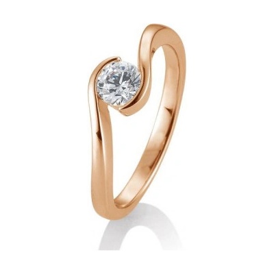 Sofia Diamonds prsteň z ružového zlata s diamantom BE41 85946 R