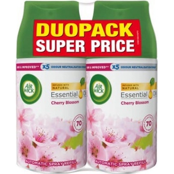 Air Wick Freshmatic Max Náplň do osvěžovače vzduchu magnólie a kvetoucí třešeň 2 x 250 ml