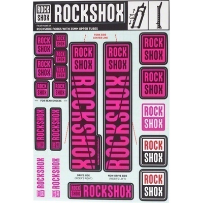 Rock Shox Decal Kit Magenta pro BoXXer/Domain Crown