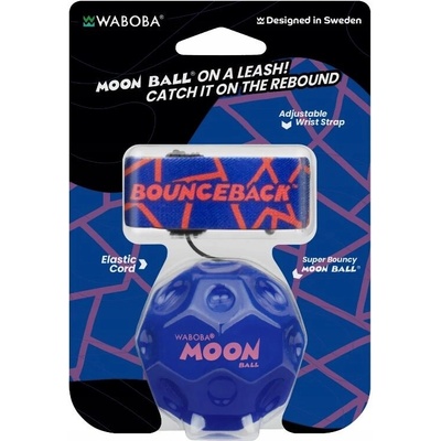 Waboba Míč na pružném lanku Bounceback Moon Ball černý