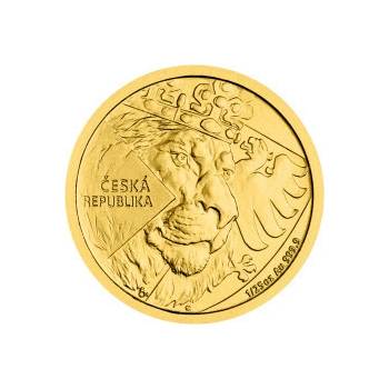 Česká mincovna zlatá minca Český Lev 2024 1/25 oz