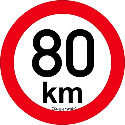 Obmedzenie rýchlosti 80 km retroreflexné pr. 200 mm
