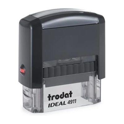 TRODAT Печат, TRODAT "Ideal 4911", черен корпус с черна подложка 4911-P2 (4911-P2)