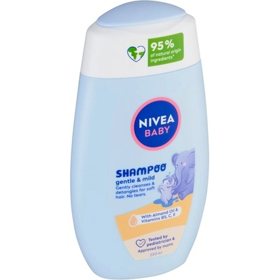 Nivea Baby Gentle & Mild Shampoo 200 ml jemný šampon na vlasy pro děti