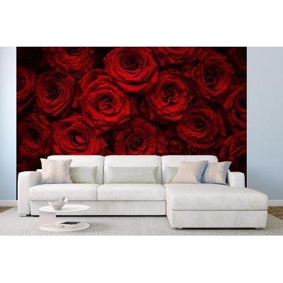 DIMEX ART Самозалепваща се флизелинова фототапета красиви червени рози 375 x 250 см