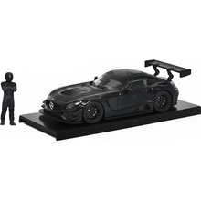 Mercedes AMG GT3 4 s figurkou závodníka černý TARMAC Models 1:64