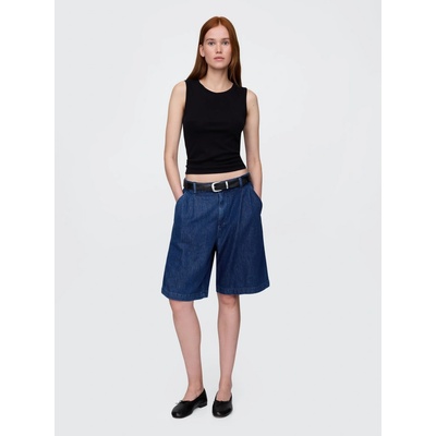 GAP Denim shorts bermuda UltraSoft Women's modrá
