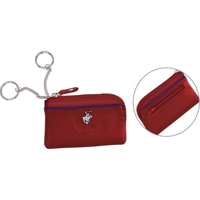 Klíčenka Beverly Hills Polo Club Klíčenka BHPC Piping classic zip BH-1574-02 červená