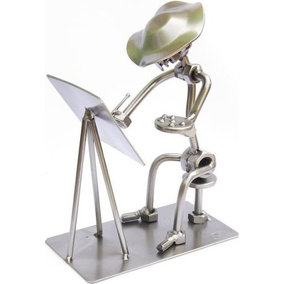 Kovová figurka Malíř 17 cm