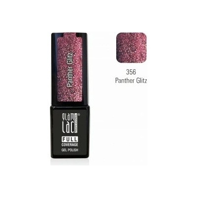 GlamLac Gel lak růžový 356 Panther Glitz 6 ml