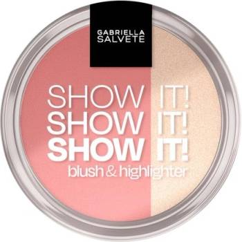 Gabriella Salvete Show It! Blush & Highlighter компактен руж с хайлайтър 9 g нюанс 01