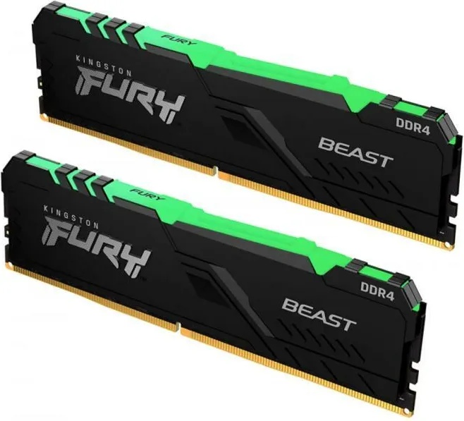 Kingston FURY Beast RGB 16GB (2x8GB) DDR4 3200MHz KF432C16BBAK2/16