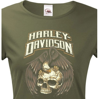 Bezvatriko.cz 1925 Dámské tričko Harley-Davidson 11 Military 69