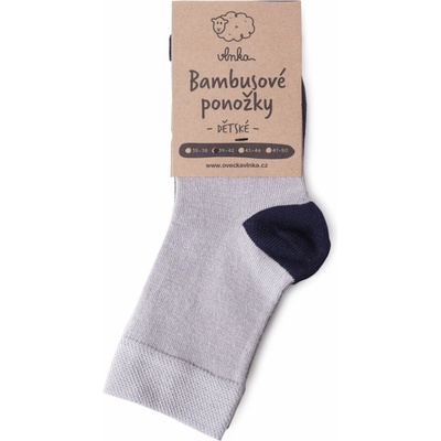 Vlnka 2 páry detských bambusových ponožiek ponožiek