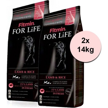 Fitmin dog For Life Beef & Rice 2 x 14 kg