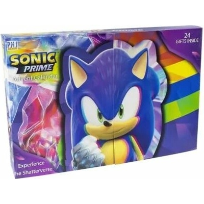 Adventný kalendár Bandai Sonic Prime figúrky samolepky