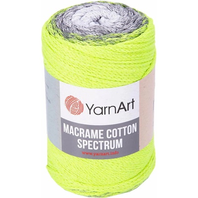YARNART Macrame Cotton Spectrum 225 m 1326 Neon Green юта (Macrame Cotton Spectrum 1326)