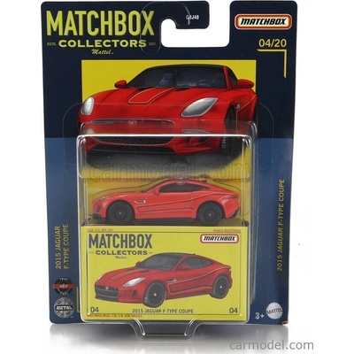Mattel hot wheels Jaguar F type V8 Coupe 2015 Červená Černá 1:64
