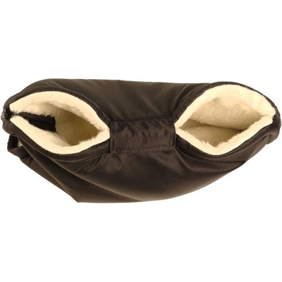 Kaarsgaren Merino rukávnik na zips 30 x 50 cm Ovčia vlna čierny