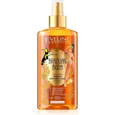 Eveline Brazilian Body samoopalovací mlha na obličej a tělo 5v1 150 ml